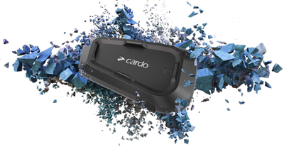 Sistem muhabeti për motor Cardo Spirit HD Duo, set dopjo, deri 600 m, i zi