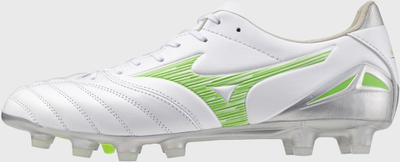Këpucë futbolli Mizuno Morelia Neo IV PRO FG M, për bar natyral, për meshkuj, të bardha