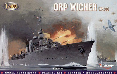 Model anije Mirage ORP Wicher WZ.39 40065, plastik