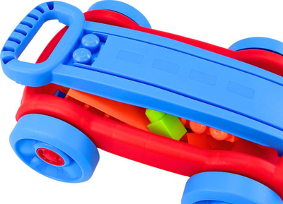 Set ndërtimi LEAN Toys Baby Wagon, 22 pjesë, me karrocë, shumëngjyrëshe