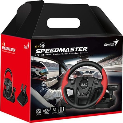 Timon lojërash Genius GX Gaming SpeedMaster, 13 butona, USB, i kuq e zi