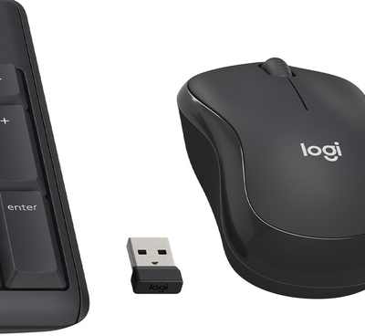 Set (tastierë + maus) Logitech MK295 Silent, i zi