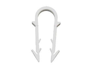 Клип за цевки за греење Hydroland Clip, 60x18.5x6 mm, 100 парчиња, црн