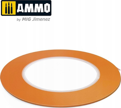 Флексибилна маскирна лента Ammo Mig 8256, 2 mm, 55 m, жолта