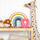 Orë me alarm nate MOB Billy Clock and Light, ekran LED, bateri me karikim USB‑C, rozë zebra