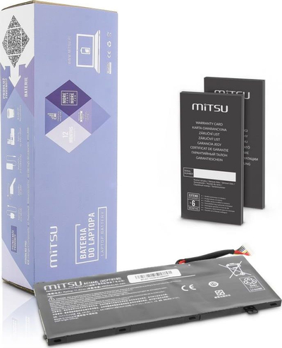 Bateri laptopi Mitsu BC/AC-VN7, 4605mAh, 52.5Wh, e zezë