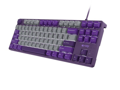 Tastierë mekanike gaming Fury Kanabo K2 TKL, me kabllo, drita RGB, gri vjollcë