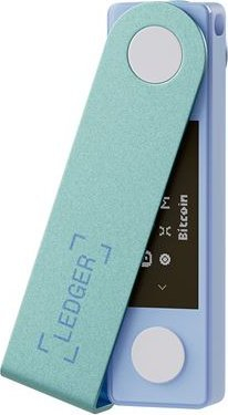Portofol hardware Ledger Nano X, Bluetooth, USB C, jeshile pastel