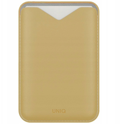 Магнетски паричник UNIQ Lyden Evo, за iPhone MagSafe, со држач, жолт