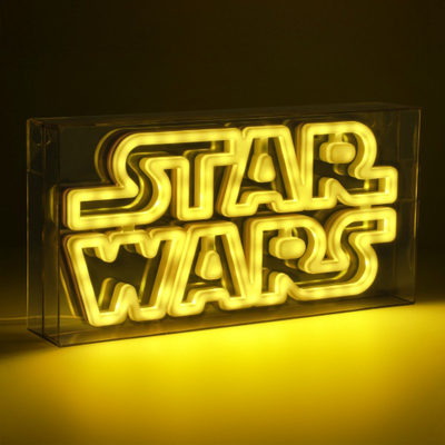 Dritë dekorative Star Wars LED Neon, 30cm, dritë e verdhë, me USB