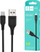 Kabllo USB Micro Denmen D01V B, 1 m, 2.4A, e zezë