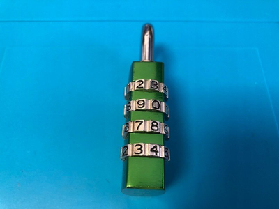 Dry me kod Abus 145, 40mm, 4 shifra, alumini, jeshil