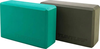 Bllok joge Tunturi Yoga Block, shkumë EVA, 23x15x7.5cm, ngjyrë tyrkiz