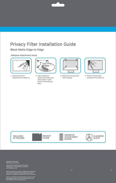 Filtër privatësie Gearlab Edge, 13.3", mat, i zi