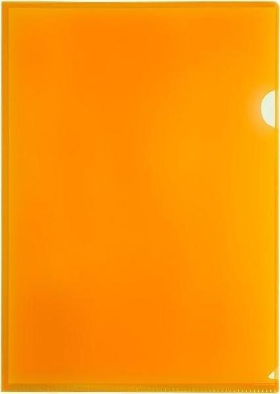 Dosje plastike Tetis Sleeve Type L A4 BT615-P, set 12 copë, portokalli