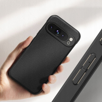 Mbrojtëse telefoni Ringke Onyx për Google Pixel 9 Pro, TPU fleksibël, antirrëshqitëse, e zezë