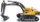 Lodër eskavator Siku Volvo EC 290 3535, model metal, krah që lëviz, me shumë ngjyra