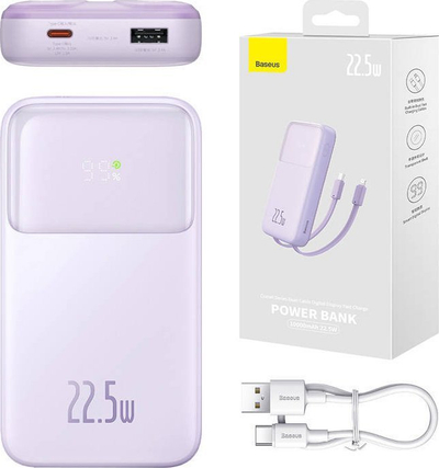 Power bank Baseus Comet, 10000mAh, 22.5W, lejla