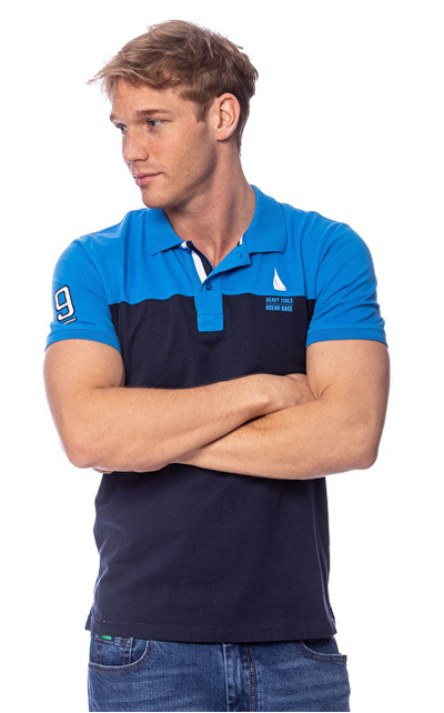 Maicë Heavy Tools Polo Doodle S19-115, e kaltër M mHT1389-M