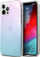 Kapak telefoni Guess Soft Cover 3D, për iPhone 12 Pro Max, gradient rozë blu