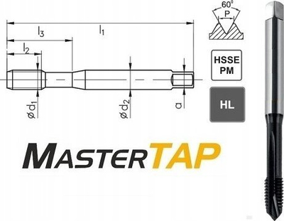 Çakëll gjuajtës FANAR MasterTAP DIN 371, M10x1, HSSE PM, gri