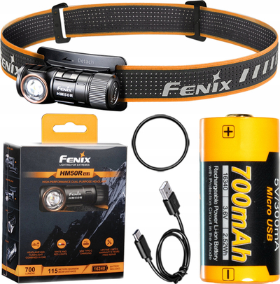 Fener koke Fenix HM50R V2, 700 lumen, i zi