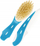 Set furçe dhe kreher flokësh NUK Baby 100, qime natyrale, dhëmbëza të rrumbullakosura, blu