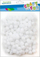 Pompon dekorativ Craft with Fun, 1 cm, 120 copë, i bardhë