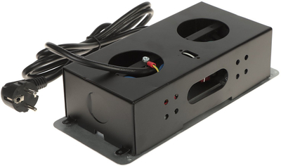 Приклучок за мебел Furniture Power Strip FPS-3S, 3 излези, кабел 1.8m, црна