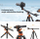 Tripod alumini K&amp;F Concept 90, 2.3m, kolonë horizontale, monopod i kthyeshëm