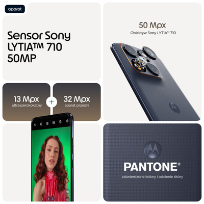 Telefoni Motorola Edge 70 Fusion, 6.78", 256GB, 5G, i zi