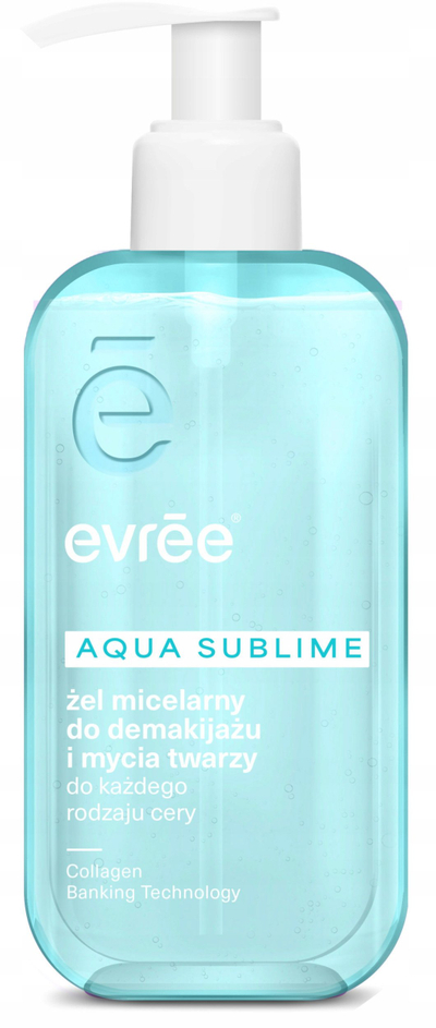 Xhel micelar Evree Aqua Sublime, për heqjen e makeup-it, 200ml
