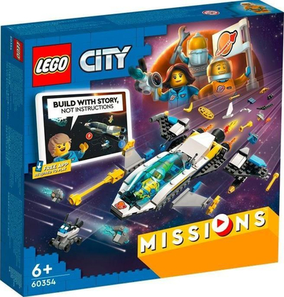 Lodër ndërtimi LEGO City Missions 60354, Mars Spacecraft Exploration, 298 copa, shumëngjyrësh