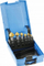 Set frezash për hekur Hogert HT6D190, 6 copë, me shtresë titani, blu