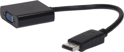 Adapter video TB DisplayPort në VGA, 15 cm, i zi