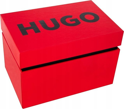 Orë dore Hugo HUGO #LIT, rrip silikoni, 5 ATM, e zezë