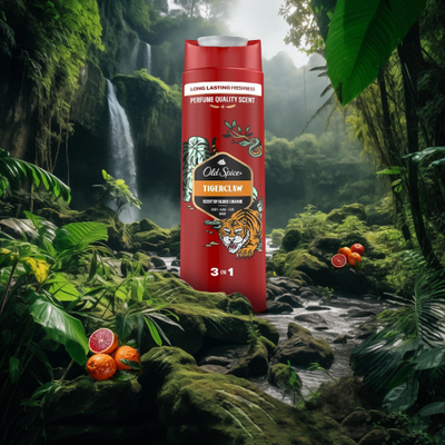 Xhel dushi Old Spice Tigerclaw, 400 ml, për burra