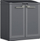 Kabinet riciklimi Keter Compact Store R85999, 3x 110L, plastikë rezistente, gri