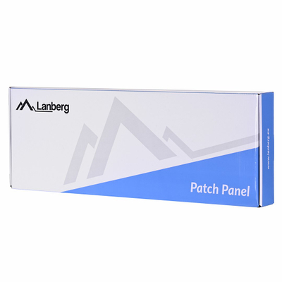 Panel patch i zbrazët Logilink, 24 porta 1U, për Keystone, me organizues, i zi