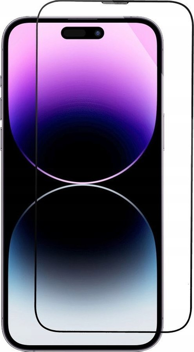 Mbrojtës ekrani Szko 5D Full Glue, xham i fortë i temperuar, për iPhone 15 Plus, i zi