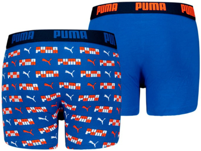 Bokse për fëmijë Puma Printed 2P, set 2 copë, blu me print