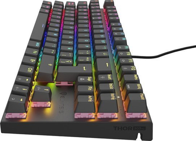 Tastierë gaming Genesis NKG-2155, RGB, me kabllo USB, e zezë