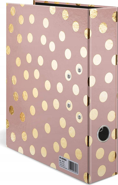 Dosje mekanike HEMA Lever Arch Fashion Style Dots, A4, shpinë 70mm, me ngjyra