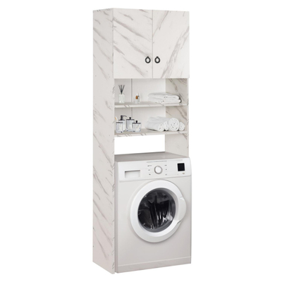 Mobilie për rrobalarëse Terry melamine 64×29×181 cm (HM9122.12), bardhë