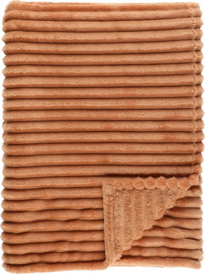 Batanije fleece 4Living Morris, 140x200cm, 100% poliester, kafe