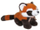 Lodër pellushi Red Panda, 25cm, MIX ngjyrash
