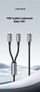 Kabllo USB C Usams 2 in 1, 1.2m, 60W, gri