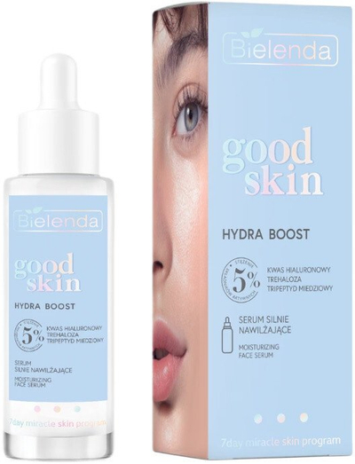 Серум за лице Bielenda Good Skin Moisturizing, хијалуронска киселина, за сува и чувствителна кожа