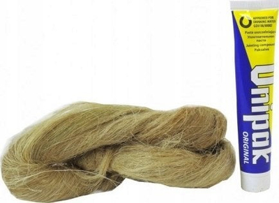 Set instalimi UNIPAK Tow Paste Multipak 5568910, pastë vulosje 50 g, kallaj liri 100 g