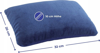 Jastëk udhëtimi Maximex Neck Pillow, 2 në 1, me mikrorruza, gri